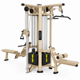 Apollon Fitness 4 Station Multistation Model 4 – profesionalna multifunkcionalna sprava sa 4 radne stanice, kablovskim sistemom i vratilom za zgibove.
