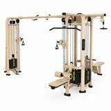 Apollon Fitness 5 Station Multistation Model 2 – profesionalna multifunkcionalna sprava sa 5 radnih stanica, kablovskim sistemom i vratilom za zgibove.
