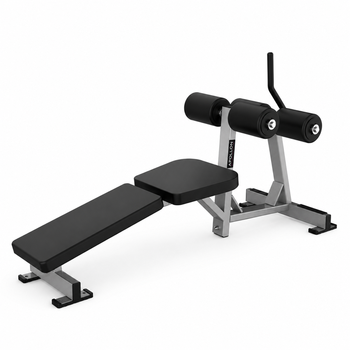 Apollon Fitness Abdominal Bench – profesionalna klupa za trbušnjake sa tapaciranim osloncima za noge, namenjena sit-up i crunch vežbama.
