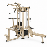 Apollon Fitness multifunkcionalna sprava sa 4 stanice – 4 Station Multi Gym Model 5 za profesionalne teretane i fitnes centre.
