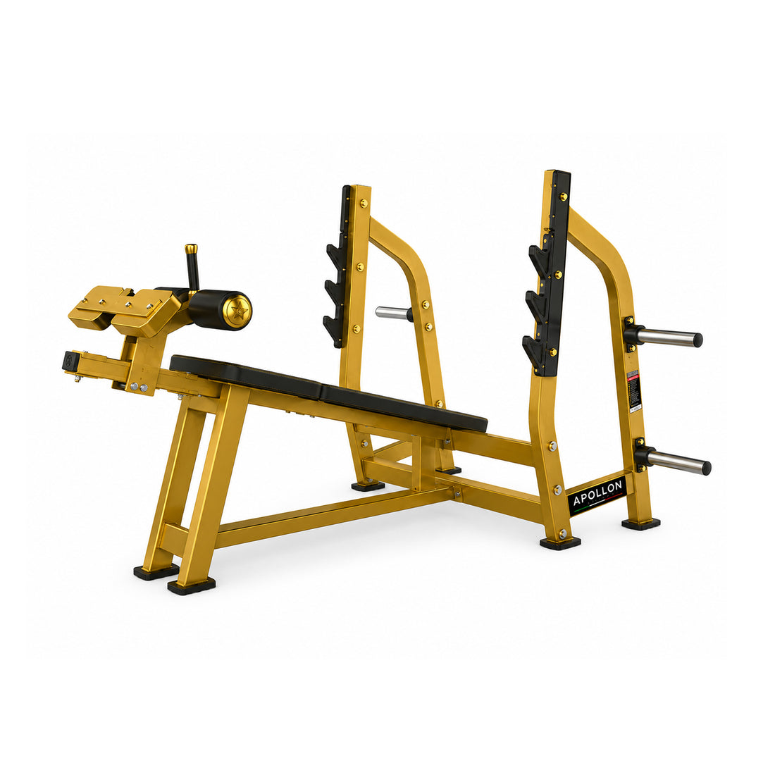 Apollon Fitness Olympic Decline Bench Press – profesionalna klupa za potisak sa negativnim nagibom za trening grudi u teretani
