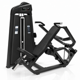 Presa za ramena – Shoulder Press Apollon Fitness, profesionalna sprava sa integrisanim tegovima, podesivim sedištem i crnim tapaciranim naslonom za trening ramena.