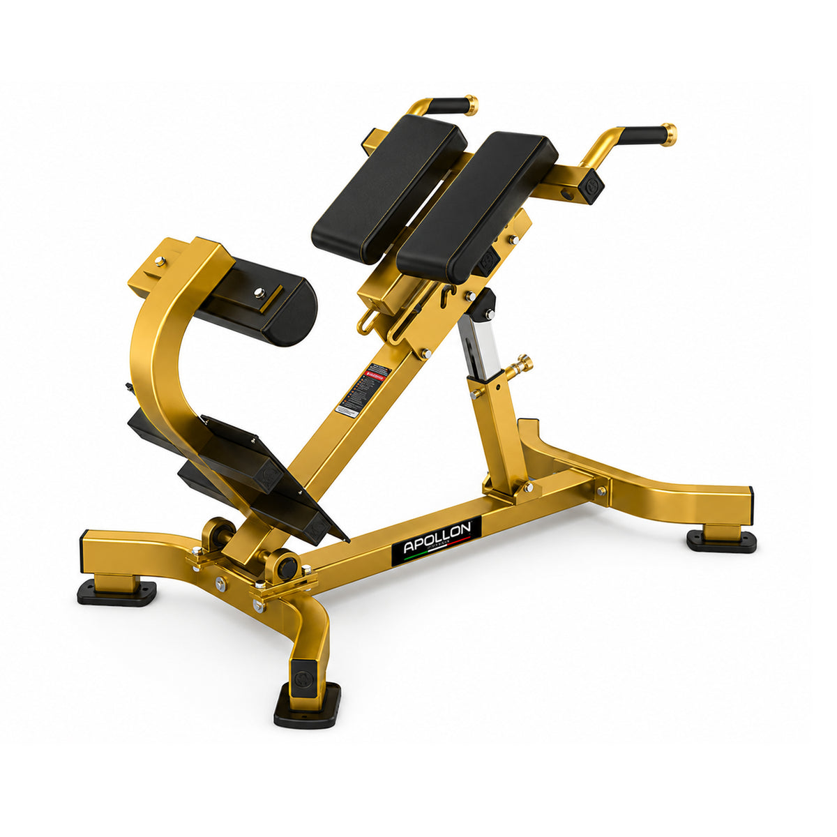 Apollon Fitness Roman Chair klupa za hiperekstenziju – Hyperextension / Back Extension Bench za trening donjih leđa, gluteusa i zadnje lože, profesionalna oprema za teretane.
