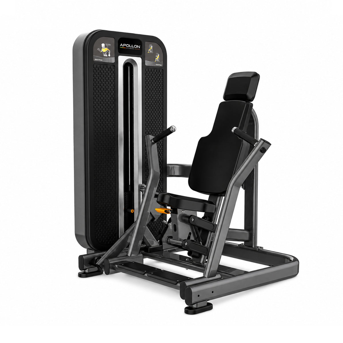 Apollon Fitness presa za grudi – Chest Press profesionalna sprava za trening grudnih mišića, tricepsa i prednjeg dela ramena
