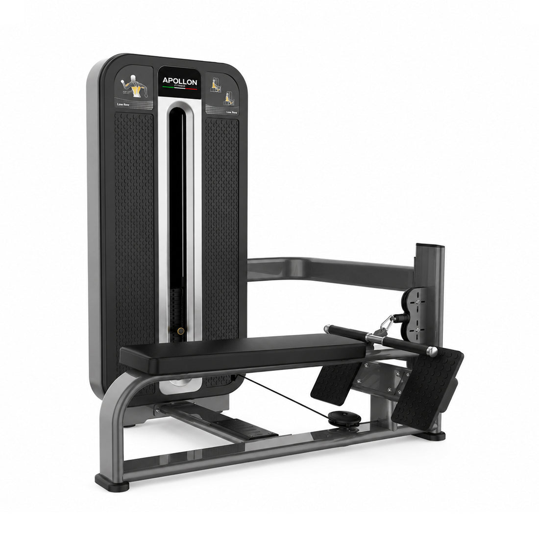 Apollon Fitness sprava za veslanje – Long Pull / Seated Low Row za profesionalni trening leđa
