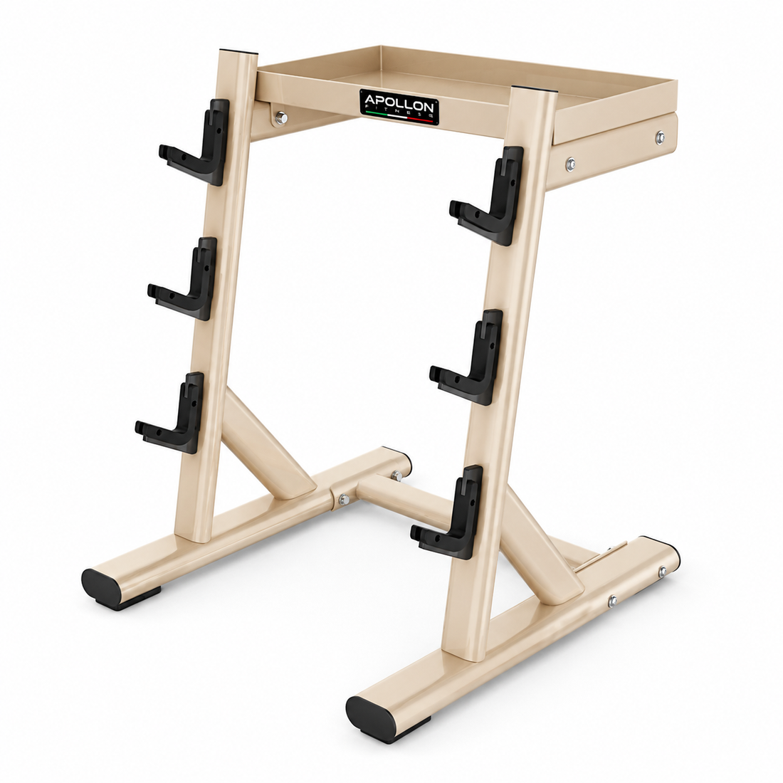 Apollon Fitness stalak za šipke i girje – Barbell & Kettlebell Rack za profesionalne teretane