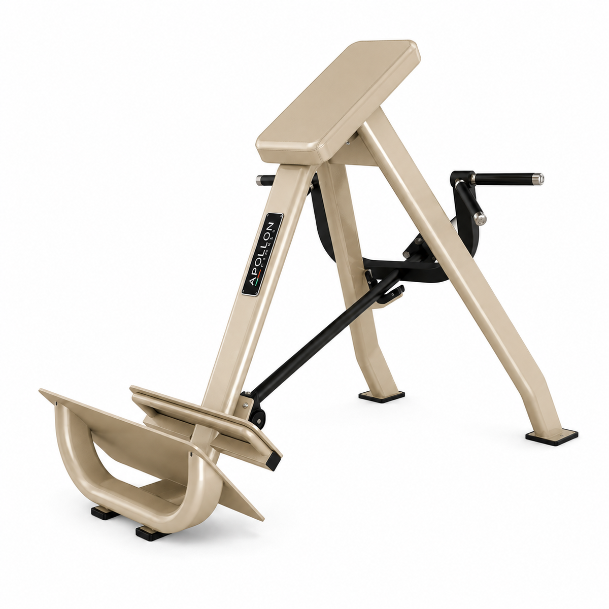 T-Bar veslanje sa osloncem za grudi – Chest Supported T-Bar Row iz PRO serije brenda Apollon Fitness, profesionalna sprava za trening leđa.
