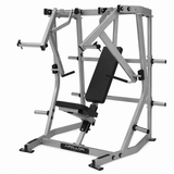 Apollon Fitness Wide Chest Press – profesionalna plate-loaded sprava za grudi sa nezavisnim polugama, širokim hvatom, podesivim sedištem i visokim naslonom.
