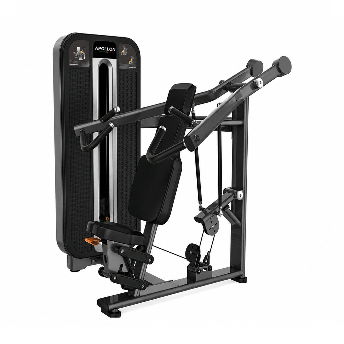 Apollon Fitness presa za ramena – Shoulder Press profesionalna sprava za trening deltoidnih mišića i tricepsa
