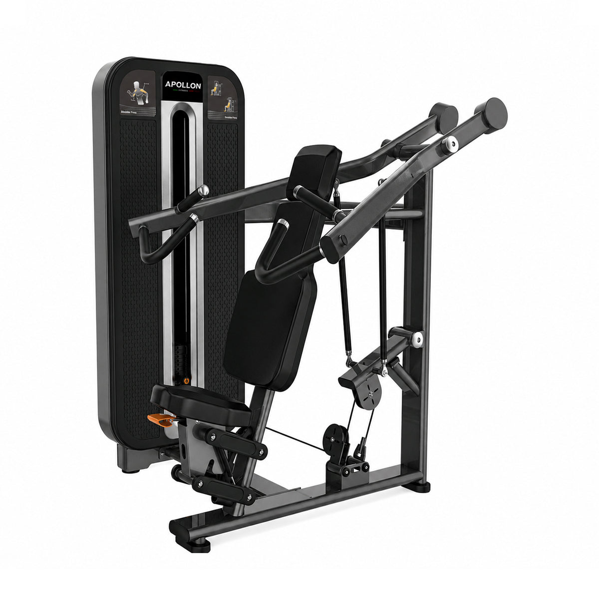 Apollon Fitness presa za ramena – Shoulder Press profesionalna sprava za trening deltoidnih mišića i tricepsa
