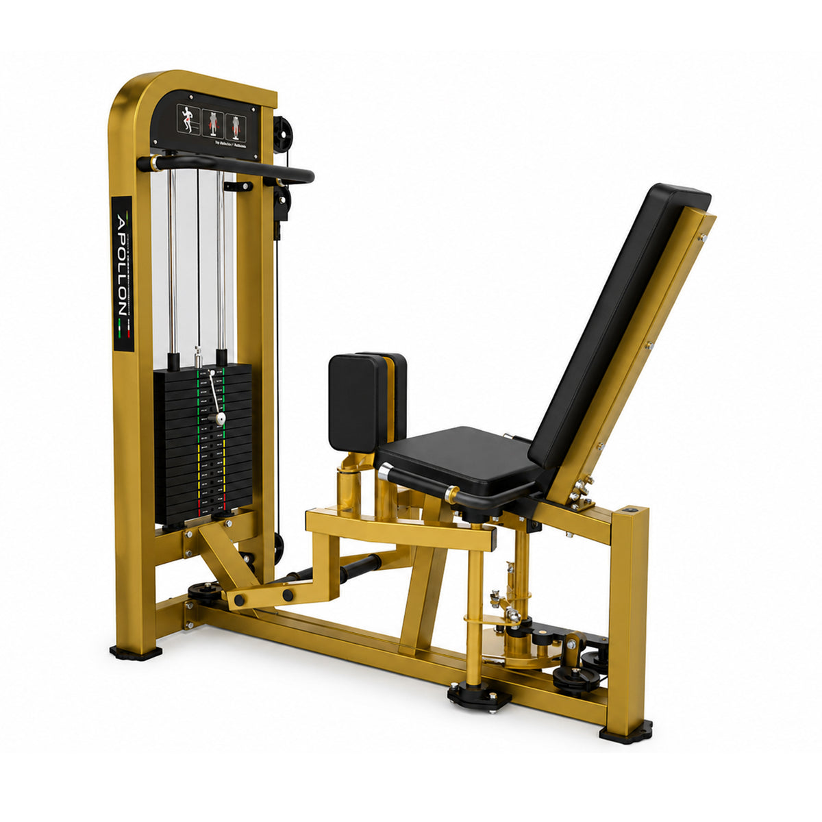 Apollon Fitness sprava za unutrašnju i spoljašnju stranu butina – profesionalni Hip Abductor / Adductor za trening aduktora, abduktora i gluteusa
