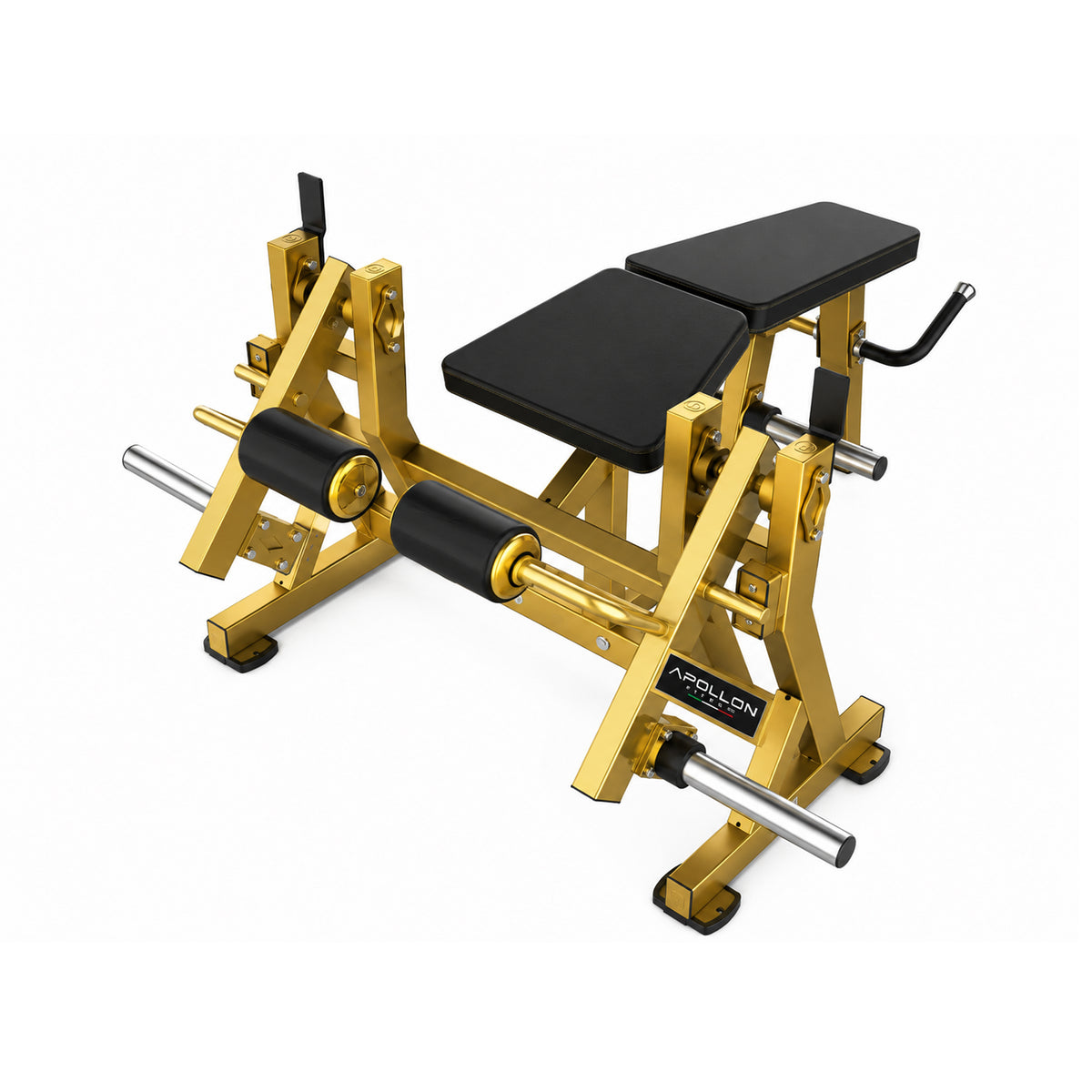 Apollon Fitness sprava za zadnju ložu – profesionalni Lying Leg Curl sa plate-loaded sistemom opterećenja za trening zadnje strane butina
